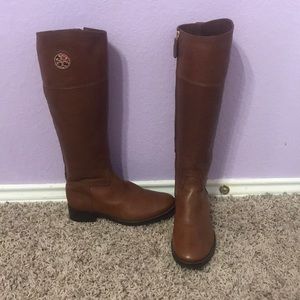 Tory Burch Brown Leather Boots